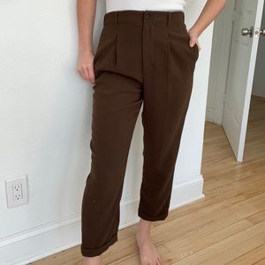 Zara Olive Green Trousers, size small
